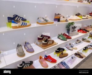 adidas los angeles trainers on display store