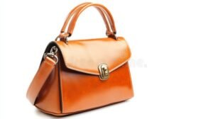 bolsa de mano elegante sobre fondo blanco