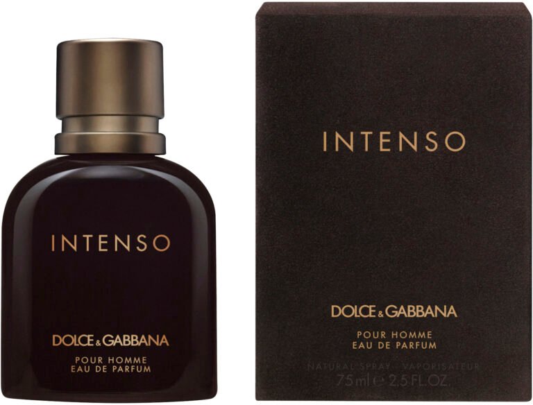 botella elegante perfume dolce gabbana intenso