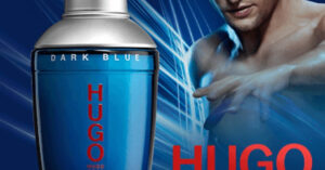 Qué características tiene el perfume Hugo Dark Blue original 18 botella elegante perfume hugo dark blue azul