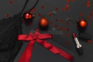 calzones rojos sobre fondo festivo ano nuevo