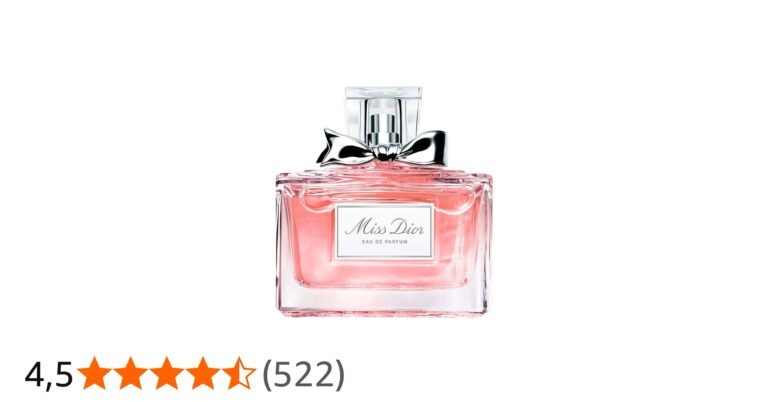 frasco elegante de perfume miss dior cristal