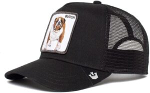 gorra goorin bros butch sobre fondo neutro