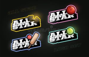 logo estrella en diseno de tenis deportivo