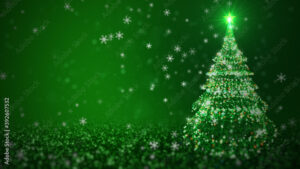 luces navidenas brillando en arbol verde