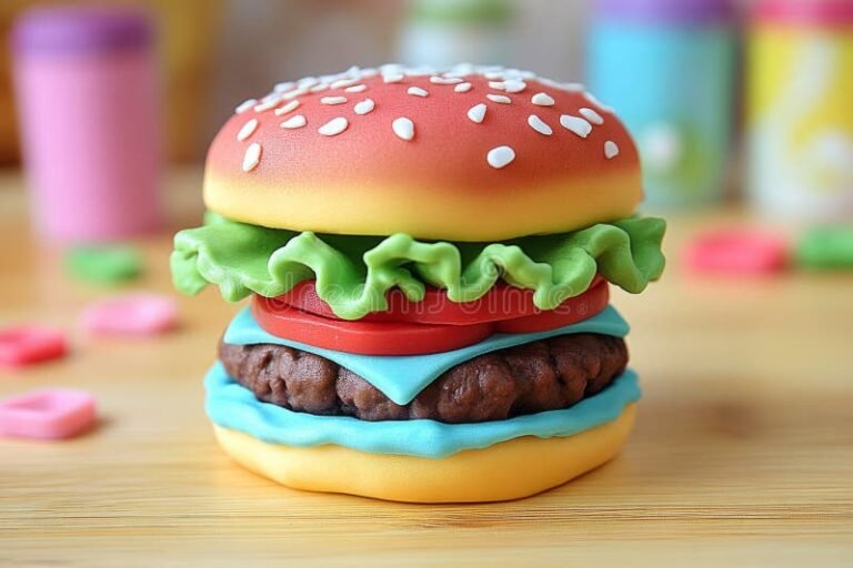 Cómo hacer hamburguesas de Play Doh paso a paso y fácil