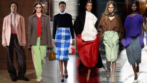 Cuáles Son Las Blusas En Tendencia Que Debes Tener Este Año 1 mujer con blusas de moda coloridas variadas