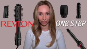 Cómo usar el cepillo One Step para un peinado perfecto 4 mujer usando cepillo one step peinando cabello