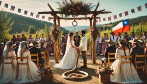 Cómo Vestir para una Boda Según el Protocolo y Estilo Chileno 15 pareja elegantemente vestida en boda tradicional chilena