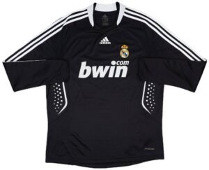 playera negra manga larga real madrid oficial