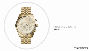 reloj dorado michael kors elegante masculino