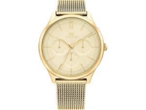 reloj dorado tommy hilfiger mujer elegante
