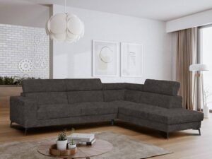 sofa tipo l moderno en sala de estar