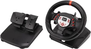 volante y palanca de videojuegos para pc